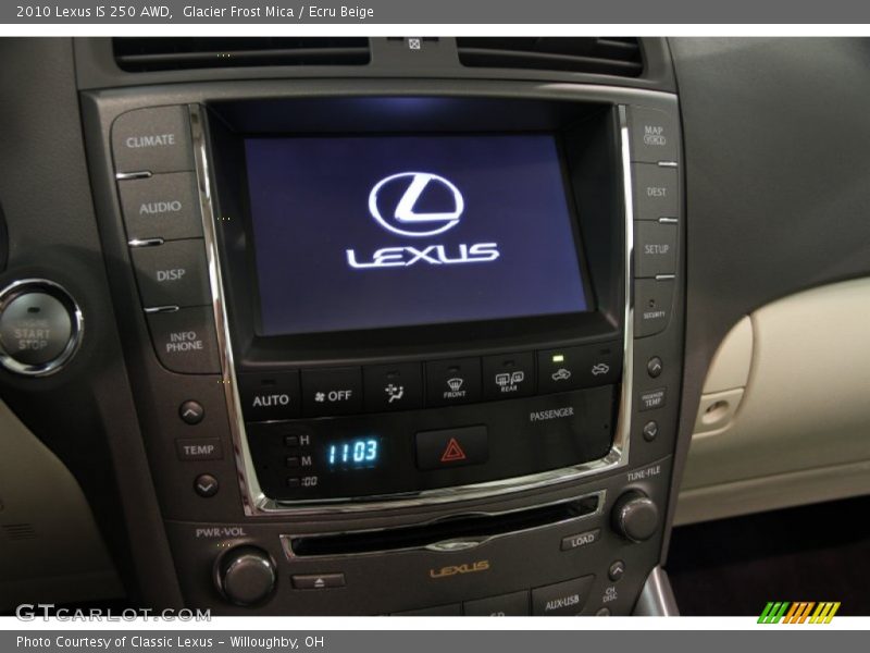 Glacier Frost Mica / Ecru Beige 2010 Lexus IS 250 AWD