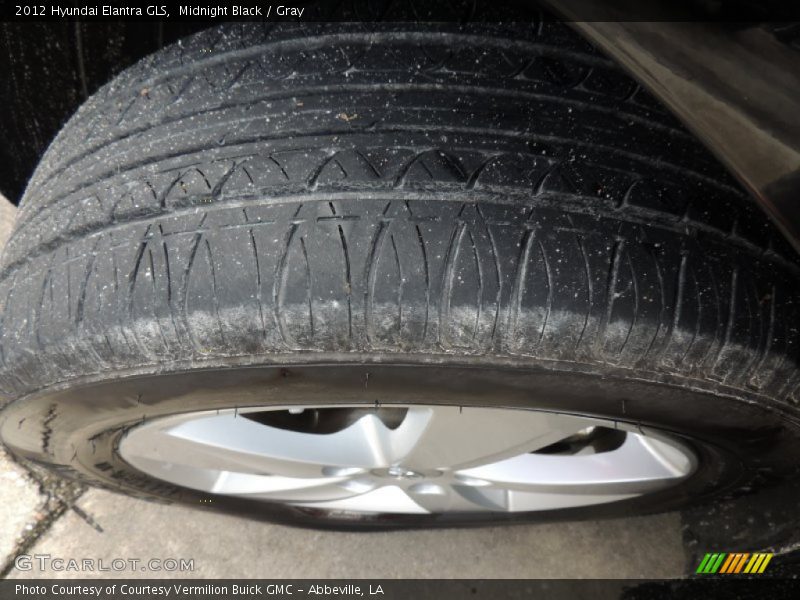 Midnight Black / Gray 2012 Hyundai Elantra GLS