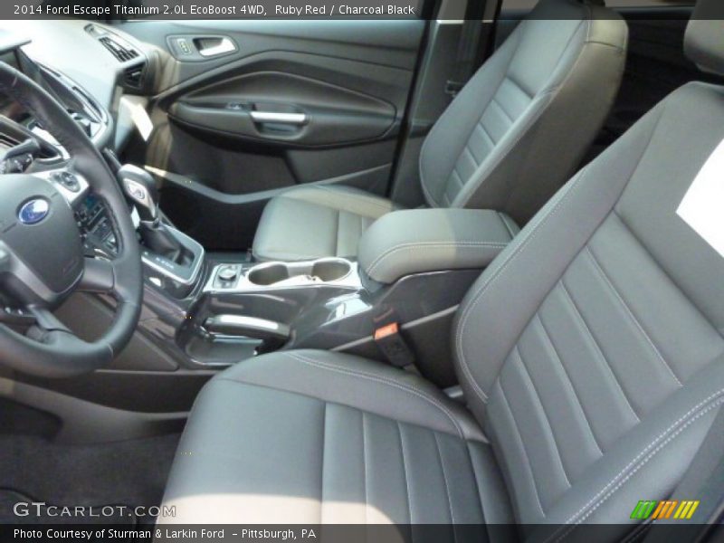 Ruby Red / Charcoal Black 2014 Ford Escape Titanium 2.0L EcoBoost 4WD