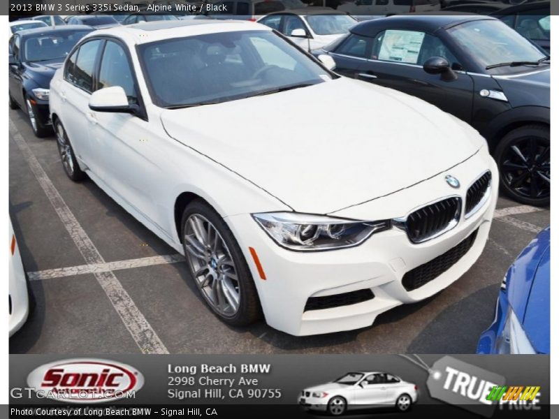 Alpine White / Black 2013 BMW 3 Series 335i Sedan