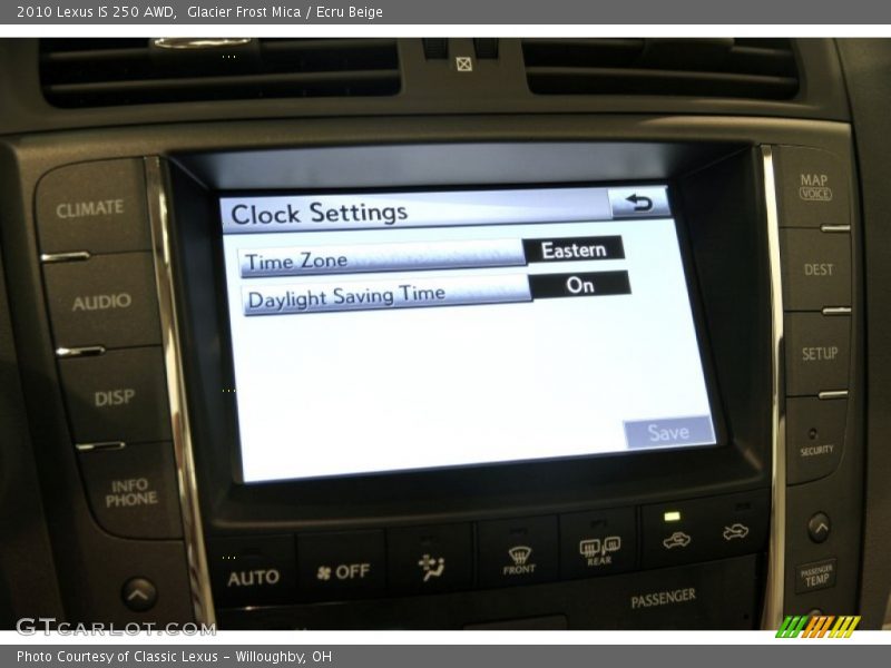 Glacier Frost Mica / Ecru Beige 2010 Lexus IS 250 AWD
