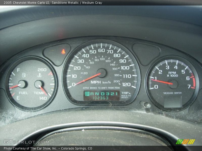 Sandstone Metallic / Medium Gray 2005 Chevrolet Monte Carlo LS