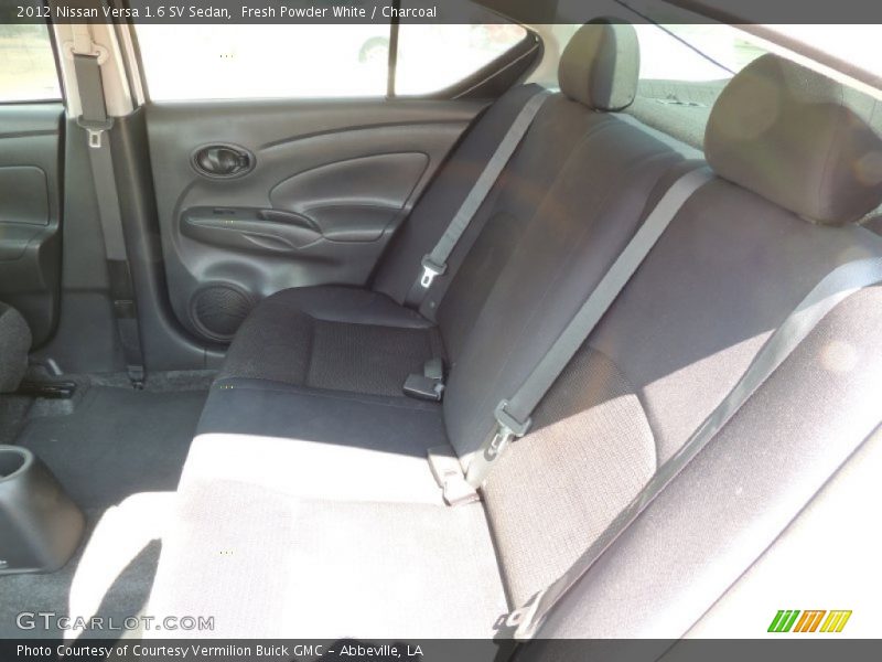 Fresh Powder White / Charcoal 2012 Nissan Versa 1.6 SV Sedan
