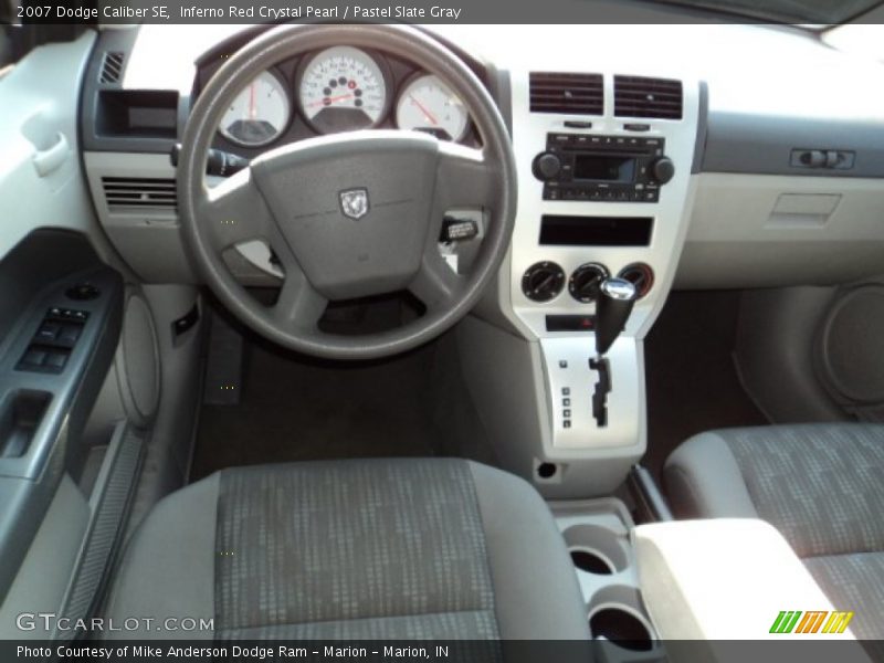 Inferno Red Crystal Pearl / Pastel Slate Gray 2007 Dodge Caliber SE
