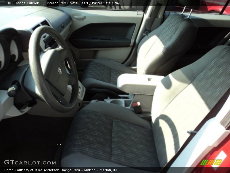 Inferno Red Crystal Pearl / Pastel Slate Gray 2007 Dodge Caliber SE