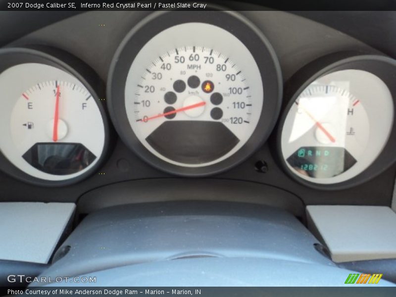 Inferno Red Crystal Pearl / Pastel Slate Gray 2007 Dodge Caliber SE