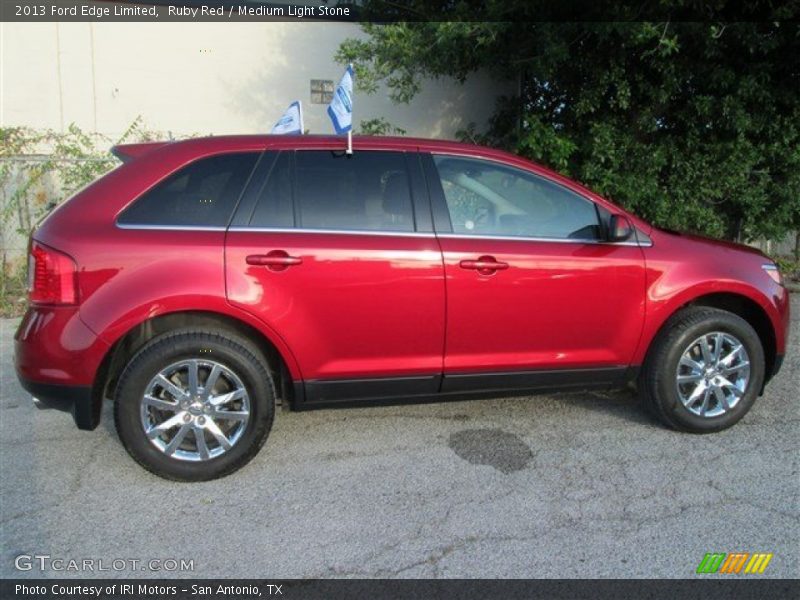 Ruby Red / Medium Light Stone 2013 Ford Edge Limited