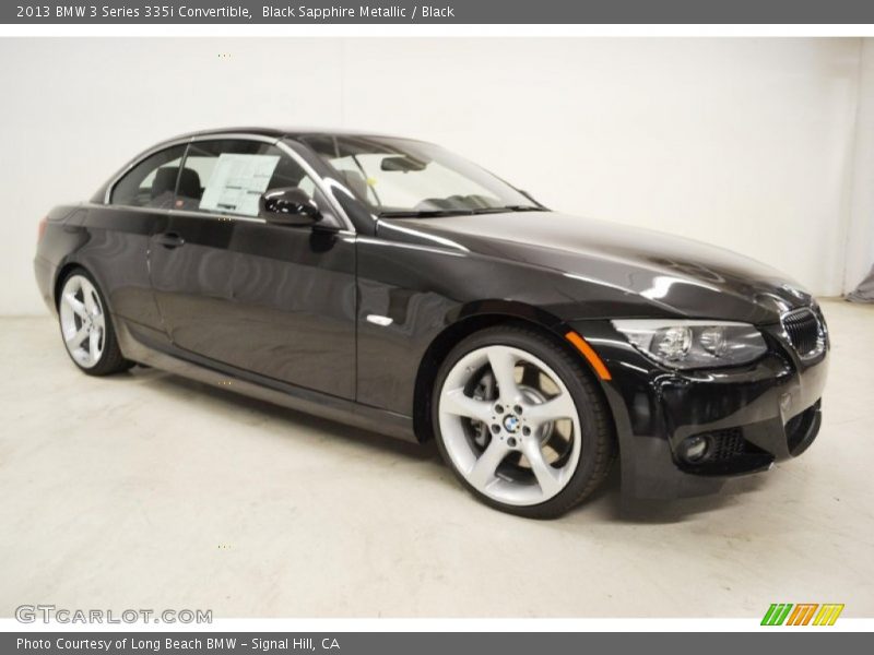 Black Sapphire Metallic / Black 2013 BMW 3 Series 335i Convertible