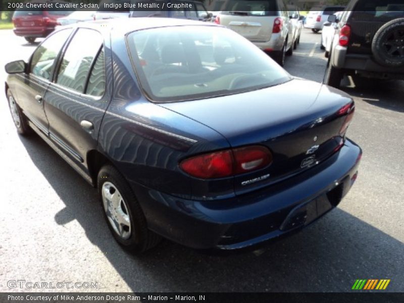 Indigo Blue Metallic / Graphite 2002 Chevrolet Cavalier Sedan