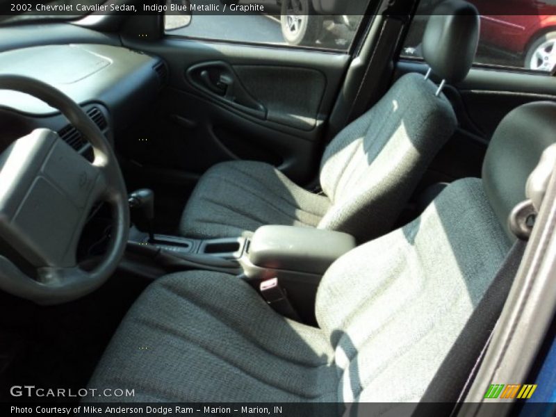 Indigo Blue Metallic / Graphite 2002 Chevrolet Cavalier Sedan