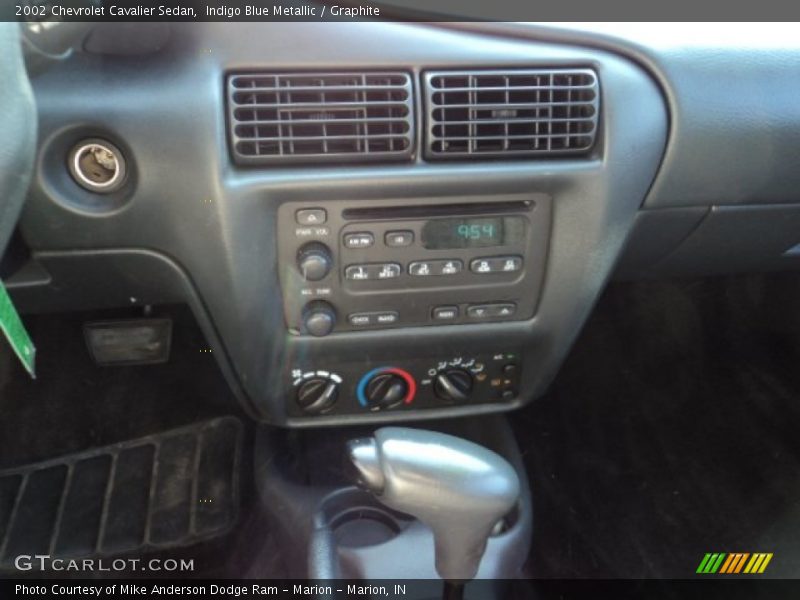 Indigo Blue Metallic / Graphite 2002 Chevrolet Cavalier Sedan