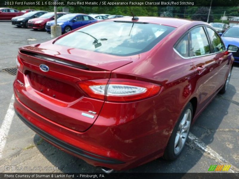 Ruby Red Metallic / SE Appearance Package Charcoal Black/Red Stitching 2013 Ford Fusion SE 1.6 EcoBoost
