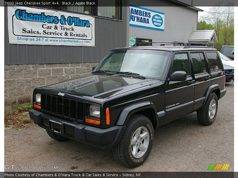 Black / Agate Black 2000 Jeep Cherokee Sport 4x4