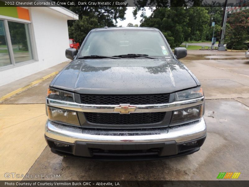 Dark Gray Metallic / Ebony 2012 Chevrolet Colorado LT Crew Cab