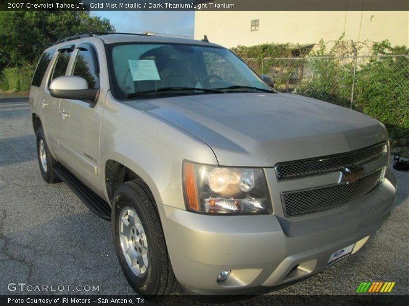 Gold Mist Metallic / Dark Titanium/Light Titanium 2007 Chevrolet Tahoe LT