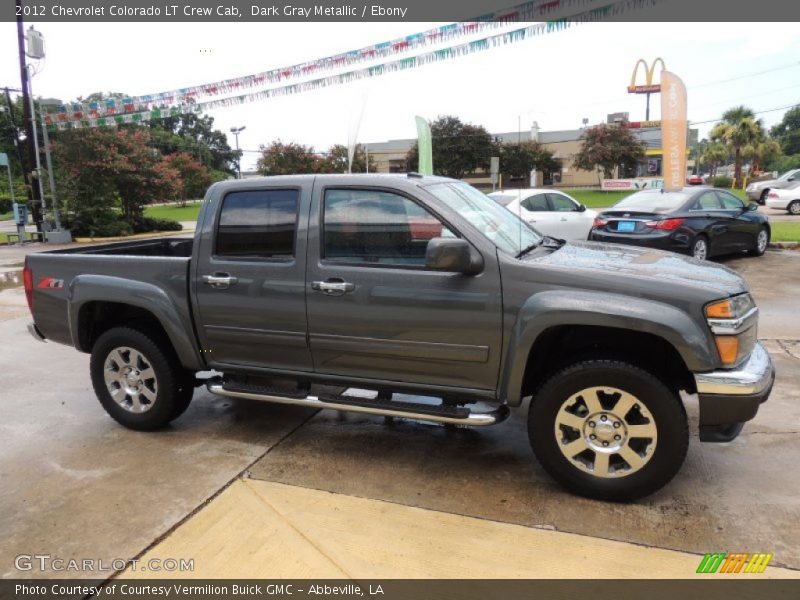 Dark Gray Metallic / Ebony 2012 Chevrolet Colorado LT Crew Cab