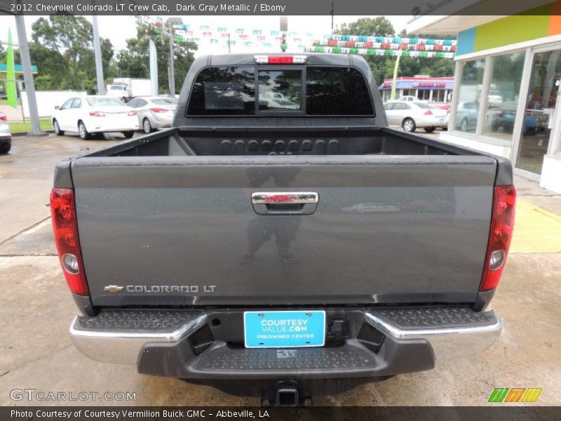 Dark Gray Metallic / Ebony 2012 Chevrolet Colorado LT Crew Cab