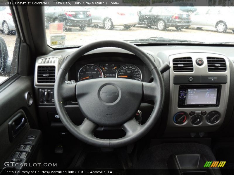 Dark Gray Metallic / Ebony 2012 Chevrolet Colorado LT Crew Cab