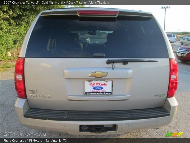 Gold Mist Metallic / Dark Titanium/Light Titanium 2007 Chevrolet Tahoe LT
