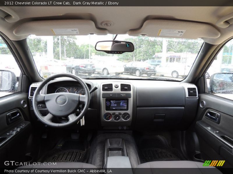 Dark Gray Metallic / Ebony 2012 Chevrolet Colorado LT Crew Cab