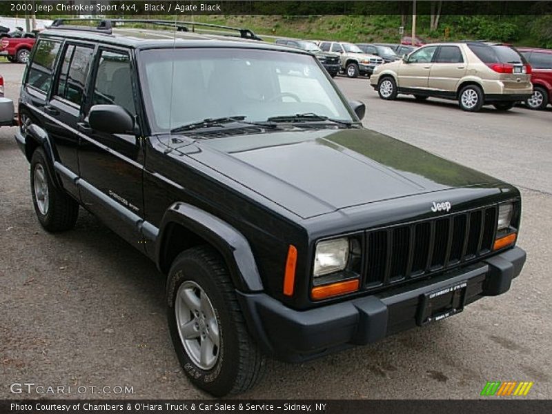 Black / Agate Black 2000 Jeep Cherokee Sport 4x4