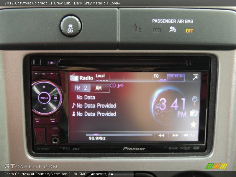 Dark Gray Metallic / Ebony 2012 Chevrolet Colorado LT Crew Cab