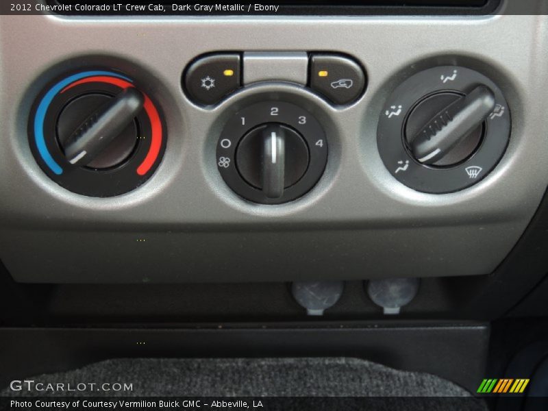 Dark Gray Metallic / Ebony 2012 Chevrolet Colorado LT Crew Cab