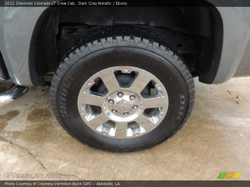 Dark Gray Metallic / Ebony 2012 Chevrolet Colorado LT Crew Cab
