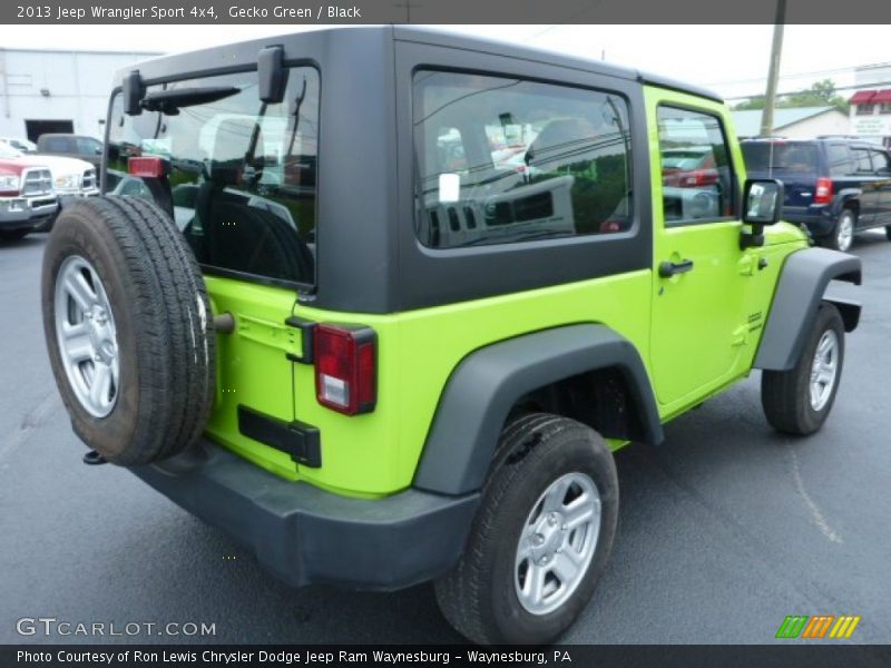 Gecko Green / Black 2013 Jeep Wrangler Sport 4x4