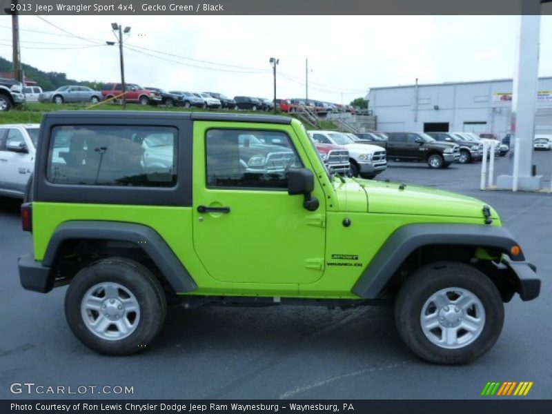 Gecko Green / Black 2013 Jeep Wrangler Sport 4x4