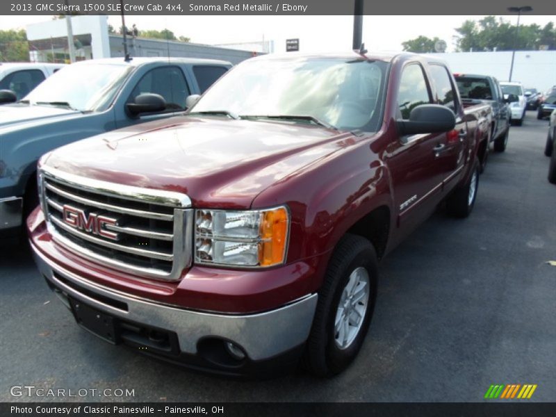 Sonoma Red Metallic / Ebony 2013 GMC Sierra 1500 SLE Crew Cab 4x4