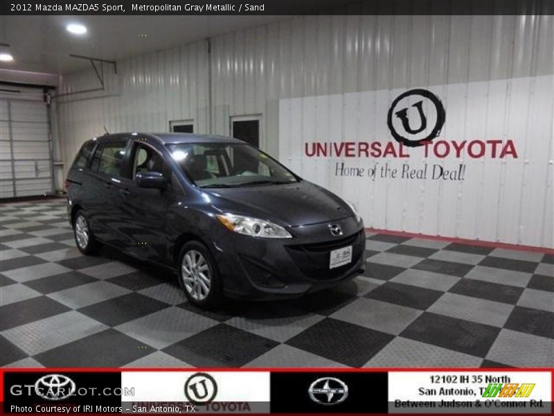 Metropolitan Gray Metallic / Sand 2012 Mazda MAZDA5 Sport