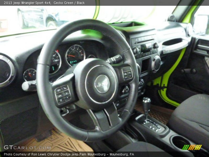 Gecko Green / Black 2013 Jeep Wrangler Sport 4x4