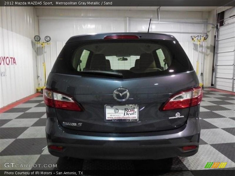 Metropolitan Gray Metallic / Sand 2012 Mazda MAZDA5 Sport
