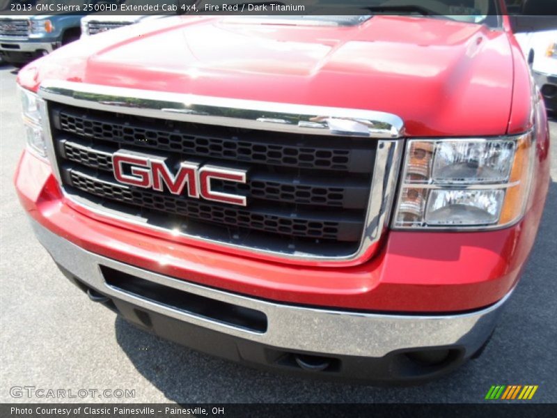 Fire Red / Dark Titanium 2013 GMC Sierra 2500HD Extended Cab 4x4