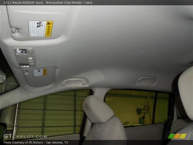 Metropolitan Gray Metallic / Sand 2012 Mazda MAZDA5 Sport