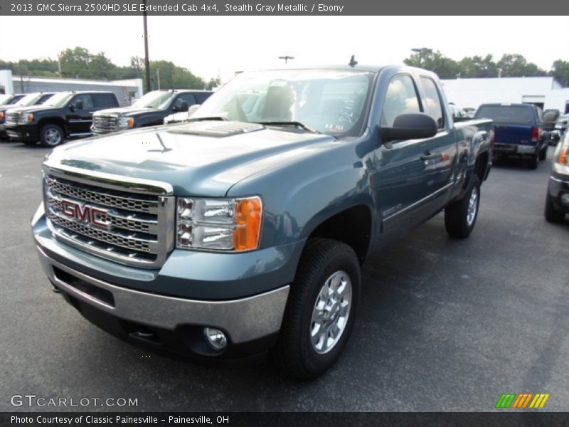 Stealth Gray Metallic / Ebony 2013 GMC Sierra 2500HD SLE Extended Cab 4x4