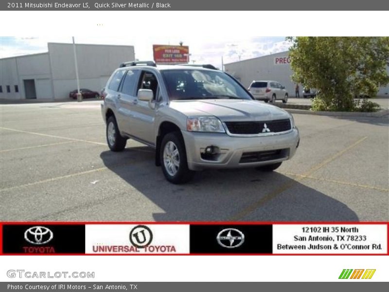 Quick Silver Metallic / Black 2011 Mitsubishi Endeavor LS