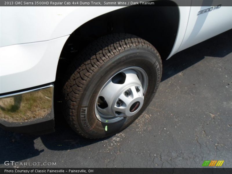 Summit White / Dark Titanium 2013 GMC Sierra 3500HD Regular Cab 4x4 Dump Truck