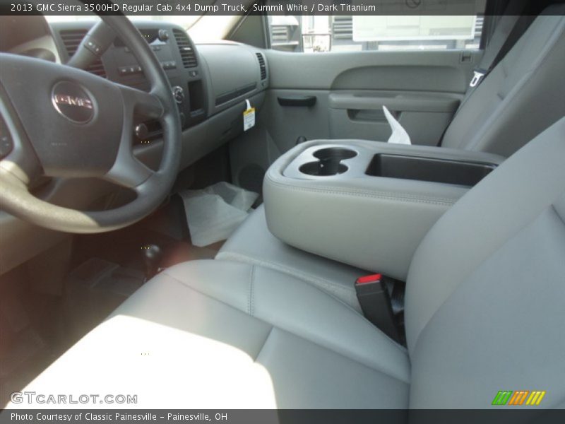 Summit White / Dark Titanium 2013 GMC Sierra 3500HD Regular Cab 4x4 Dump Truck