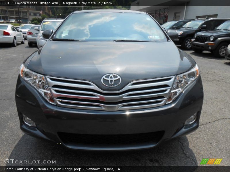 Magnetic Gray Metallic / Ivory 2012 Toyota Venza Limited AWD