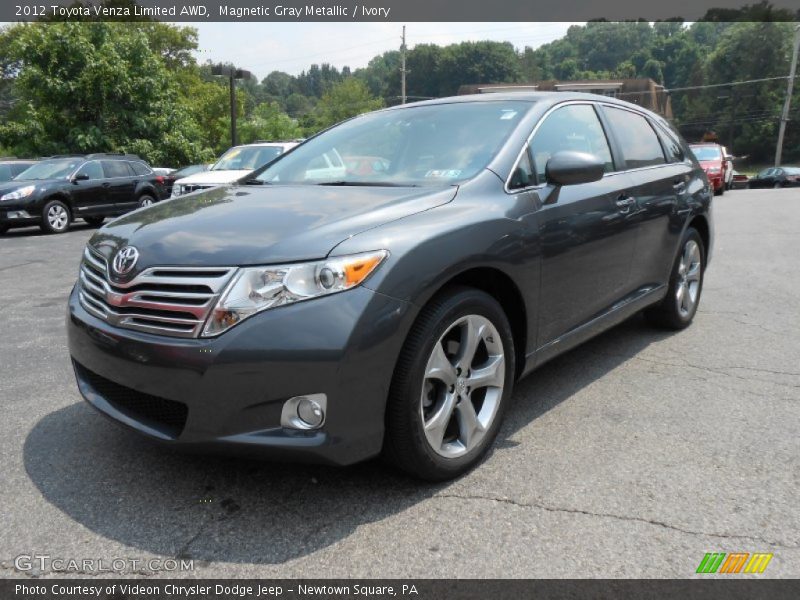 Magnetic Gray Metallic / Ivory 2012 Toyota Venza Limited AWD