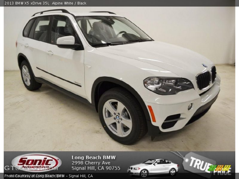 Alpine White / Black 2013 BMW X5 xDrive 35i
