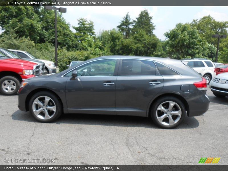 Magnetic Gray Metallic / Ivory 2012 Toyota Venza Limited AWD