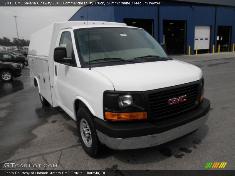 Summit White / Medium Pewter 2013 GMC Savana Cutaway 3500 Commercial Utility Truck