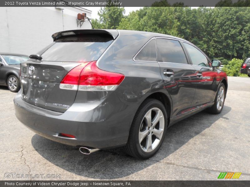 Magnetic Gray Metallic / Ivory 2012 Toyota Venza Limited AWD