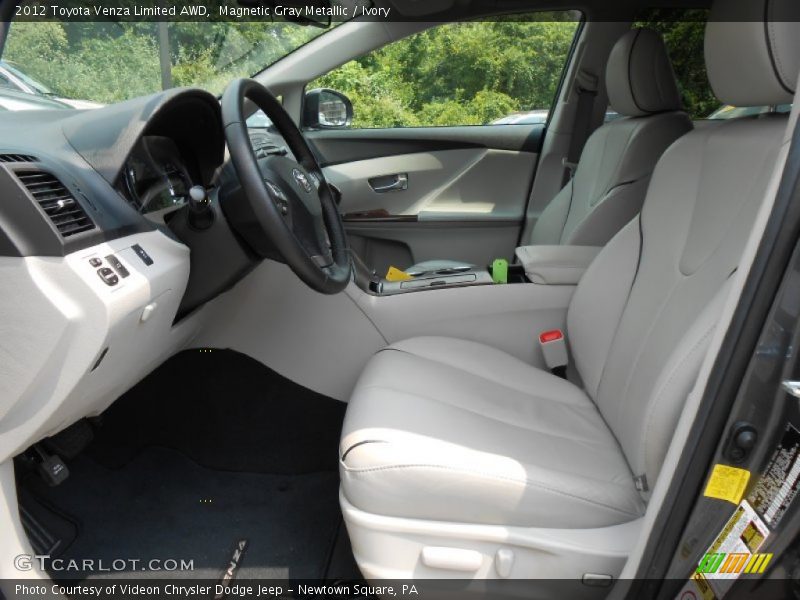 Magnetic Gray Metallic / Ivory 2012 Toyota Venza Limited AWD
