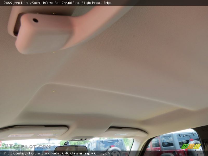 Inferno Red Crystal Pearl / Light Pebble Beige 2009 Jeep Liberty Sport