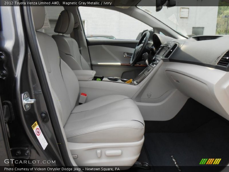 Magnetic Gray Metallic / Ivory 2012 Toyota Venza Limited AWD