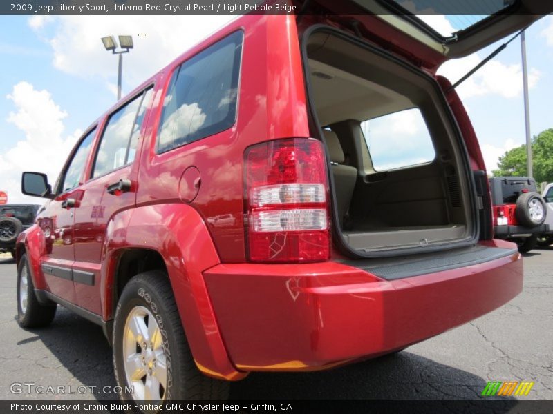 Inferno Red Crystal Pearl / Light Pebble Beige 2009 Jeep Liberty Sport